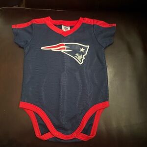 NFL Patriots Infant Bodysuit in Red and Blue